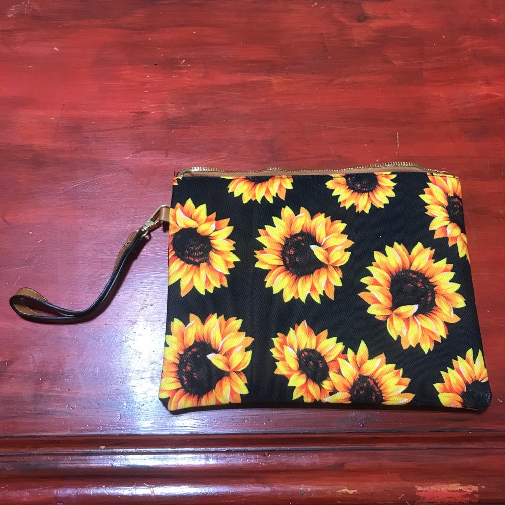 Oversized Sunflower Clutch Bag